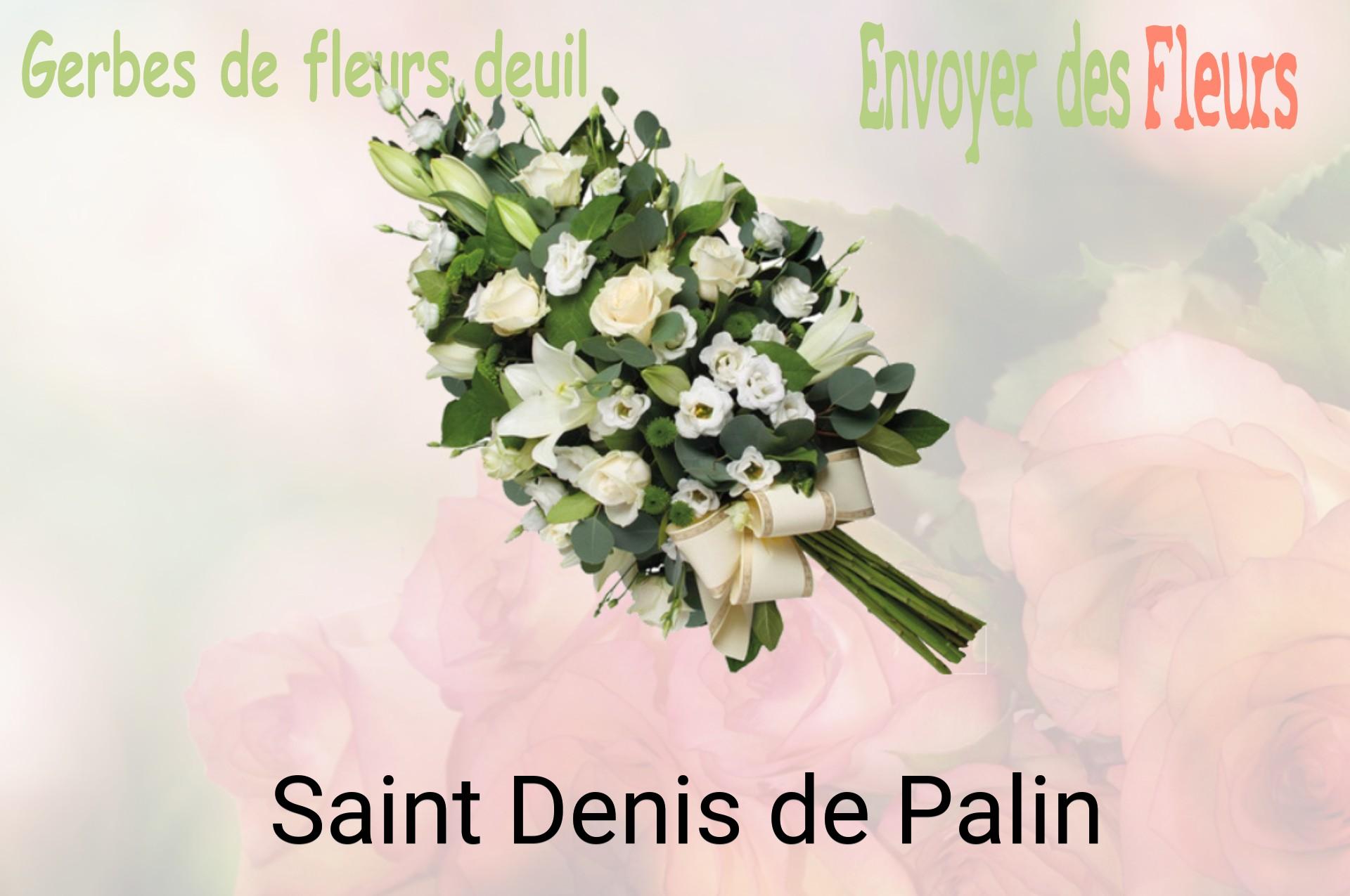 Gerbe de fleurs de deuil livrée à Saint-Denis-de-Palin